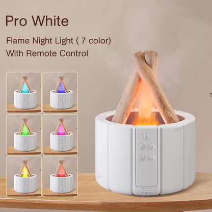 Flame Aroma Diffuser – LED Ultrasonic Cool Mist Humidifier