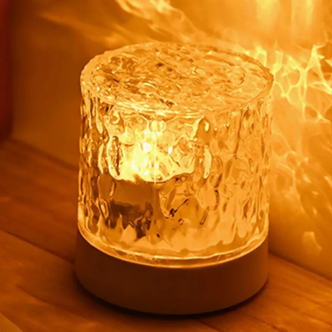 Water Ripple Projector Night Light – Crystal LED Lamp