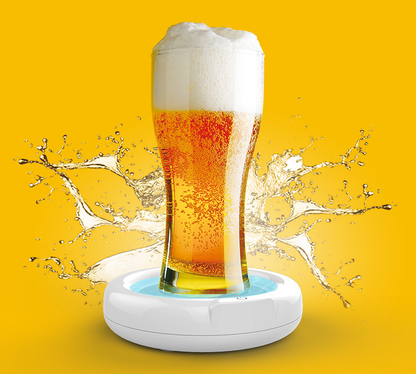 Ultrasonic Beer Frother – Portable Foam Maker Kitchen Gadget