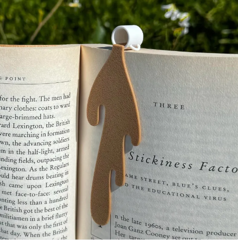 Coffee Cup Bookmark – Resin Novelty Book Marker Gift