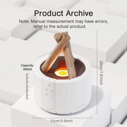 Flame Aroma Diffuser – LED Ultrasonic Cool Mist Humidifier