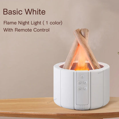 Flame Aroma Diffuser – LED Ultrasonic Cool Mist Humidifier